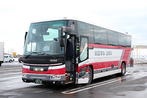北海道中央バス｢高速はこだて号」　2537　有珠山SAにて
