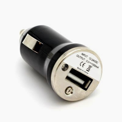  CoverON® Universal Mini USB Cigarette Car Charger Adapter - Black
