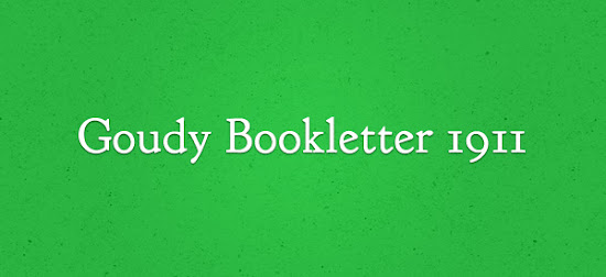 Goudy Bookletter 1911 font