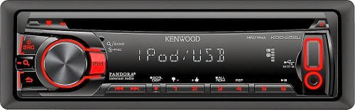  Brand New Kenwood KDC-252U Single Din In-Dash Car CD/MP3/WMA Stereo Receiver with Front USB and 3.5mm Auxiliary Input