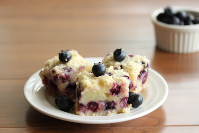 Blueberry Pie bars on a plate
