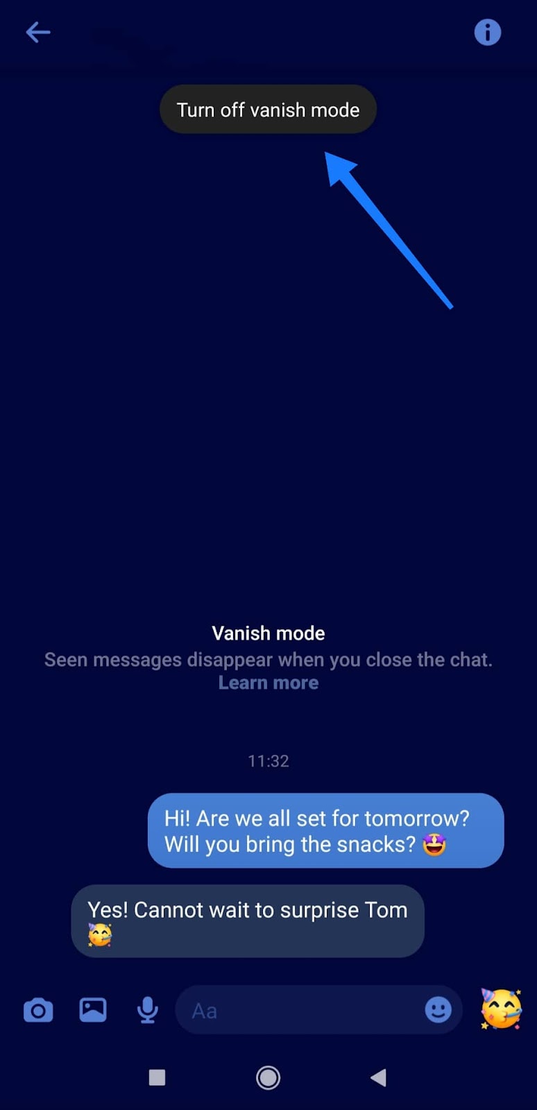 How to use vanish mode on Messenger and Instagram 6
