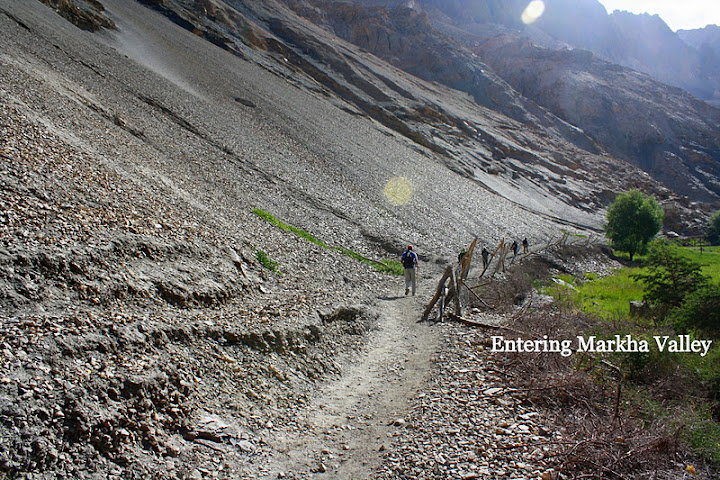 Entering Markha Valley