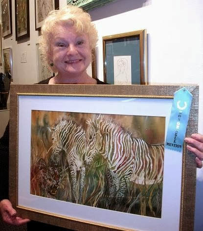 Honorable Mention: "African Stipes" by Linda Wilmes.