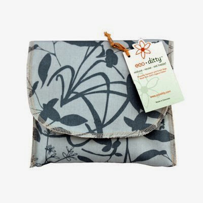  Eco Ditty Sandwich Bag - Whispering Grass Aqua