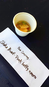 Eat Mobile 2014 - sample of Hapa Ramen's Shaka Bowl, or pork belly ramen