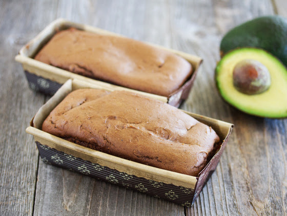 photo of two loaves of Chocolate Avocado Bread