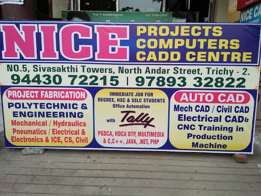 Nice Projects (mechanical), No. 5, Siva Sakthi Towers, Near Chathiram Bus stand, North Andar Street, Tiruchirappalli, Tamil Nadu 620002, India, Mechanical_Engineering, state TN