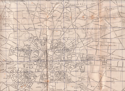 Stadsplattegrond van Enschede uit 1939
