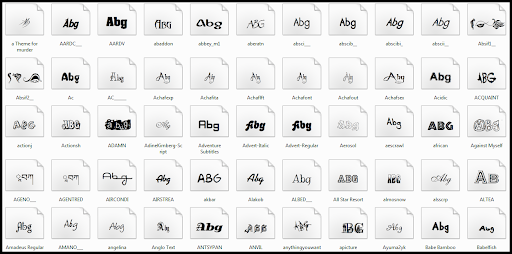 افضل مجموعة من اجمل واروع الخطوط - 500 خط Fonts