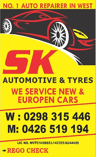 SK Automotive & Tyres logo