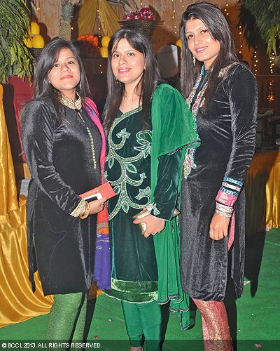 Aanchal and Nikita during the wedding ceremony of Komal and Mayank Chowdhury, held in Lucknow. 