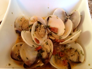 tapas at Embrujo  clams