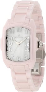  Invicta Women's 1966 Lupah White MOP Dial Pink Ceramic Watch