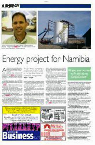 Energy Project For Namibia