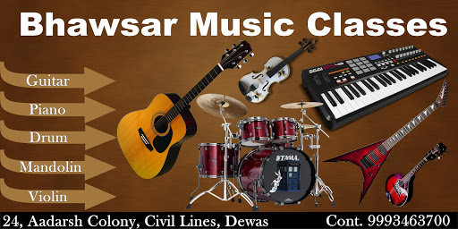 Bhawsar Music Classes, 24, Anand Bagh, Civil Lines Road, Dewas, Madhya Pradesh 455001, India, Sheet_Music_Shop, state MP