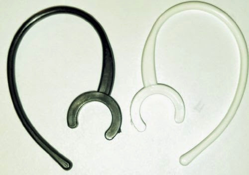  2 EAR HOOKS (1B  &  1W) for Samsung HM6000 HM1300 HM1900 Replacement Ear Hook for Bluetooth Headsets