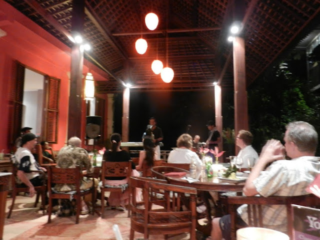 Trumpeter at the Casa Luna, Ubud