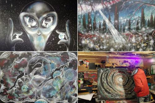 British Artist Believes Aliens Channel Through Him