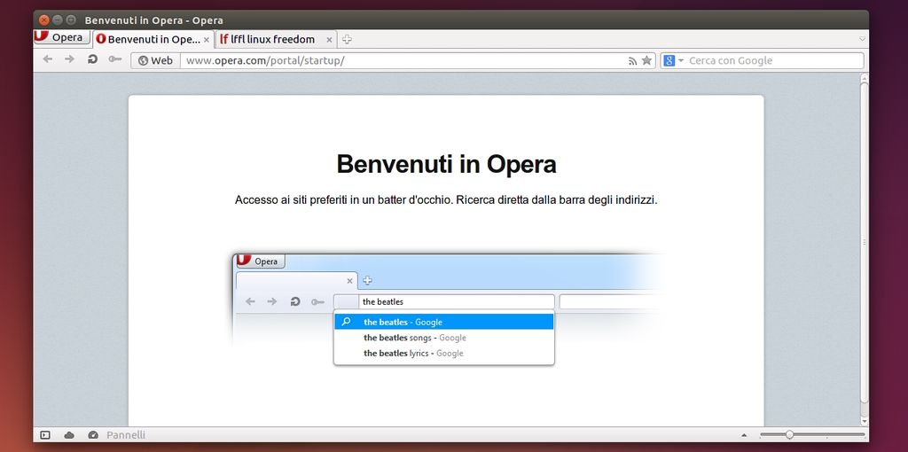 Opera in Ubuntu Linux