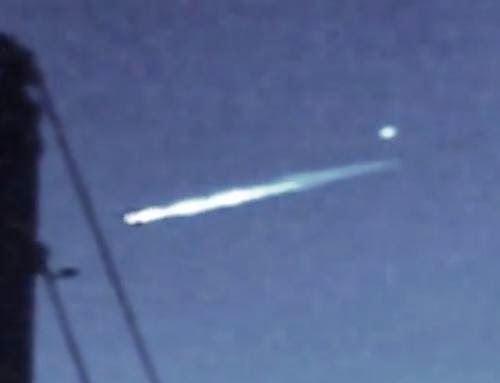 Crashing Ufo Spotted Ejecting Miniature Spacecraft