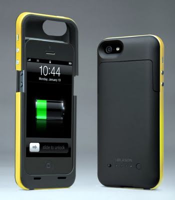 i-Blason PowerPack iPhone 5 Rechargeable External Battery Glider Full Protection Case with Micro 5 Pin USB Charging Port - AT&T, Sprint, Verizon (Yellow)