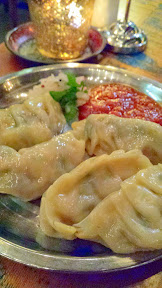 For dumpling week Bollywood Theater's two locations offered a chicken or vegetarian momos, steamed Nepalese dumplings found in Northern India. These are the vegetarian momos