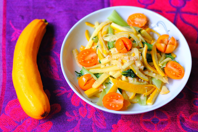 zucchini bok choy stir-fry recipe by ServicefromHeart