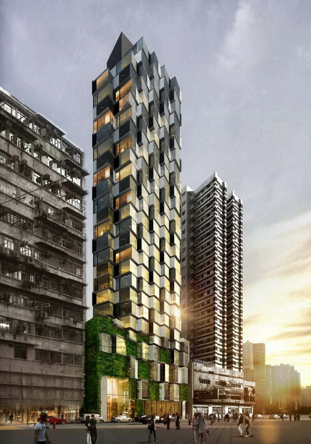Composite Building on Sai Yee Street by Aedas