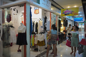 clothing shops at Dongmen in Shenzhen, China