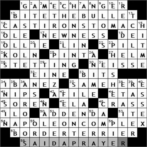 0617 11 New York Times Crossword Answers 17 Jun 11 Friday