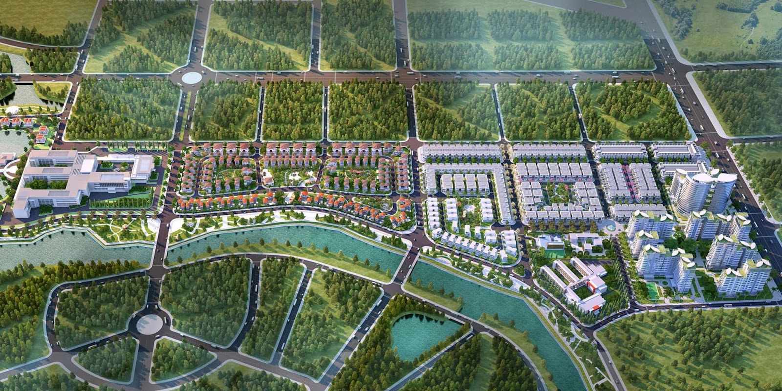 Tổng thể dự án căn hộ cao cấp Phố Đông Village Quận 2