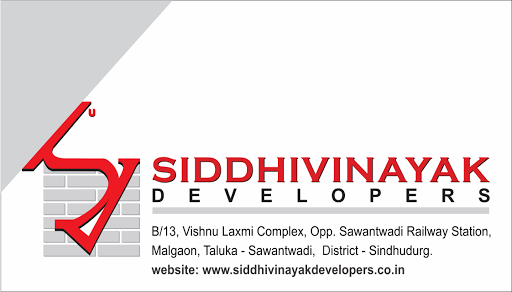 Siddhivinayak Developers, B/13, Vishnu Laxmi Complex, Opp. Sawantwadi Railway Station, Malgaon, Taluka – Sawantwadi, District – Sindhudurg., MH SH 123, Niravade, Maharashtra 416510, India, Property_Developer, state MH
