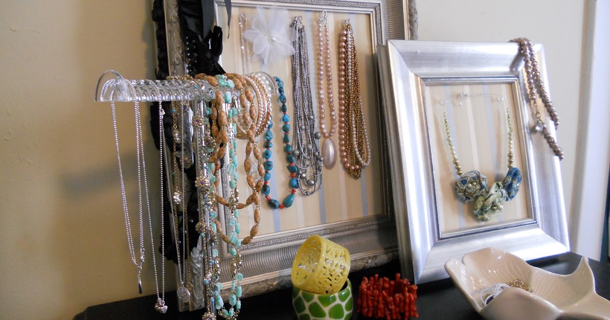 Homemade jewelry display