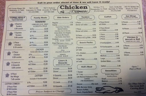 Chicken Restaurant «Chicken Express», reviews and photos, 760 North S Interstate 35 East Service Rd, Lancaster, TX 75146, USA