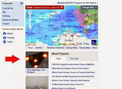 Ufo Story On The Weather Channel Website