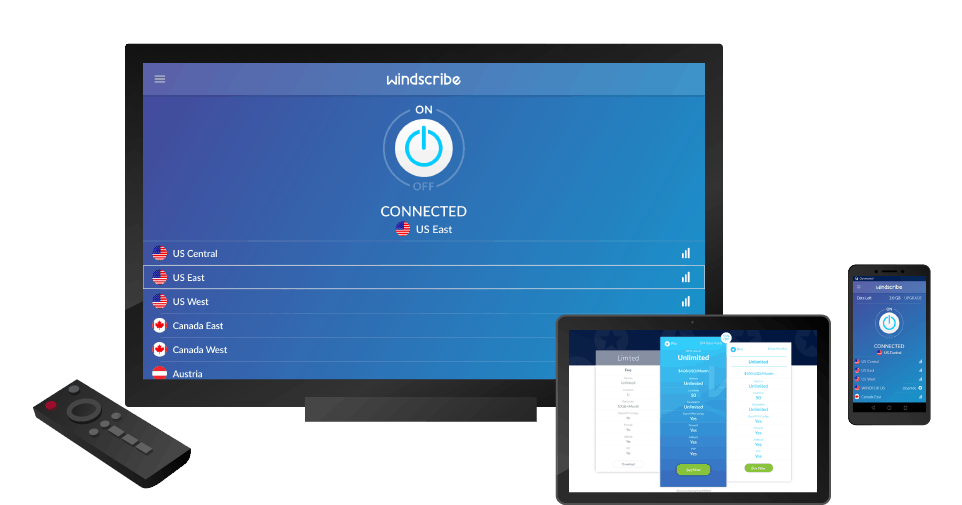 windscribe android device