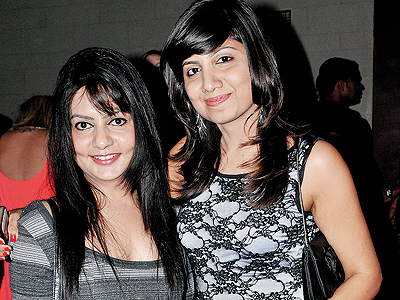 Shweta and Rasshmi during a bash organized by Viren Khanna, held at Liquid Lounge, Ista Hotel. 