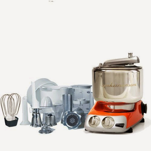  Ankarsrum Original AKM 6290 Pure Orange Stand Mixer Deluxe Package