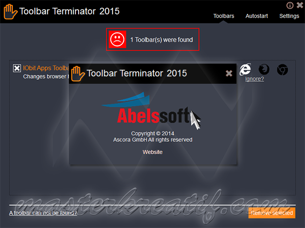 Toolbar Terminator 2015