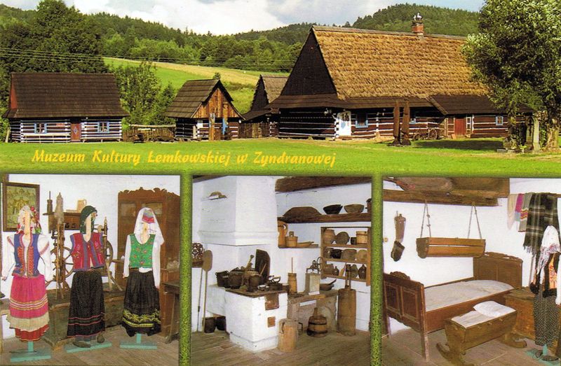 Muzeum - skansen kultury łemkowskiej w Zyndranowej