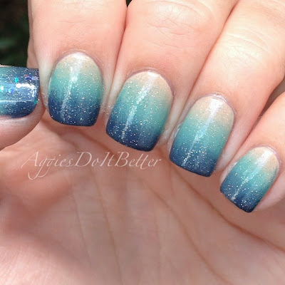 Aggies Do It Better: Beachy Gradient nails with Zoya...part 2