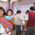 Village bank meeting and clients of microfinance provider ARARIWA in rural Cusco, Peru