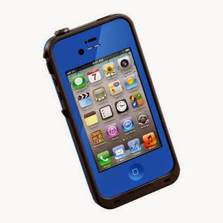 LifeProof Case for iPhone 4/4S - Retail Packaging - Blue/Black