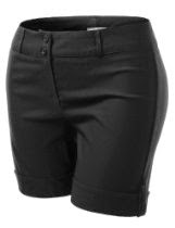 <br />J.TOMSON PLUS Womens 2 Button Cuffed Shorts Plus Size