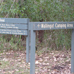 Sign to Wallingat River camping ground