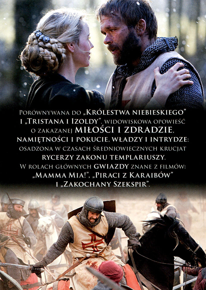 Ulotka filmu 'Templariusze. Miłość i Krew (tył)'