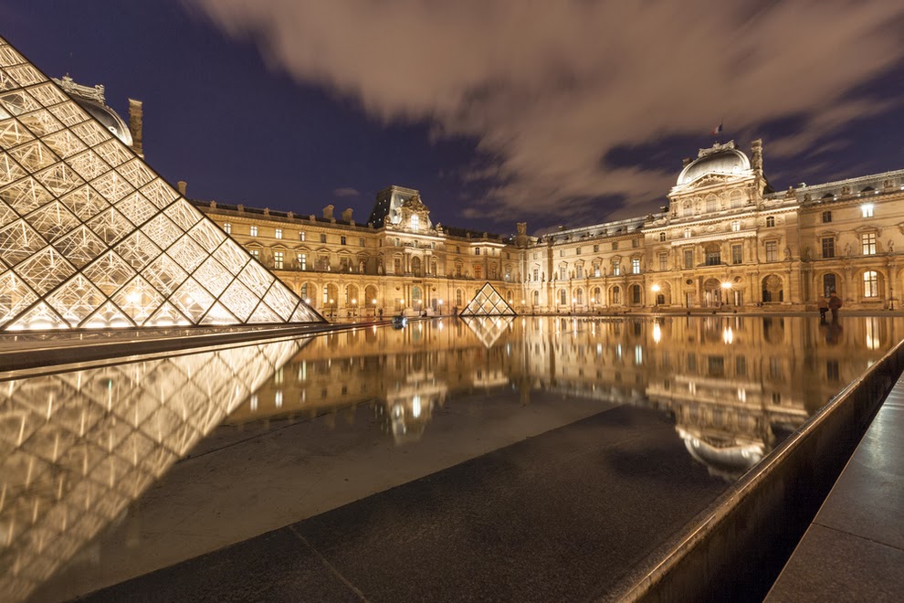 The sprawling museum of the Louvre in Paris