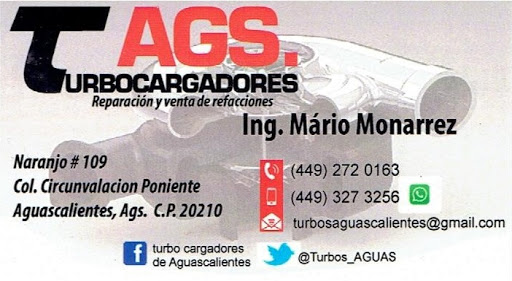 Reparacion de Turbos en Aguascalientes AGS, Naranjo 109, Circunvalación Poniente, 20210 Aguascalientes, Ags., México, Taller de reparación de motores diésel | AGS