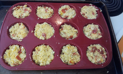 Divided into muffin tins